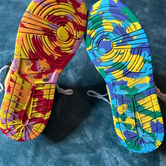 Colorful Air Jordan 1 Mid Sneakers - Picture 6 of 7